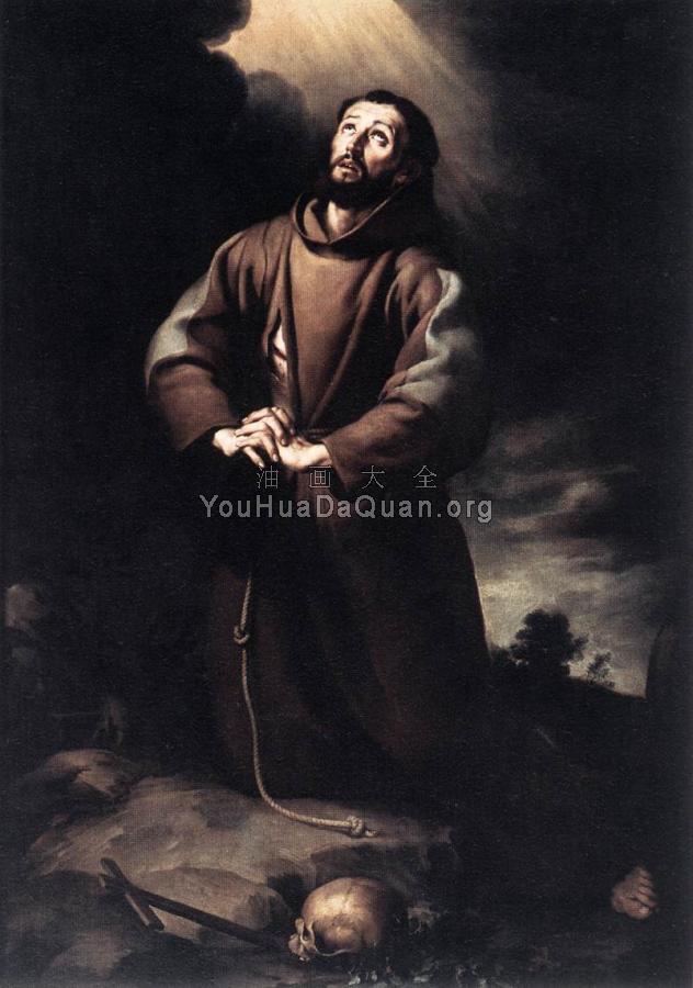 St Francis of Assisi at Prayer - 巴托洛梅·埃斯特班·牟利罗